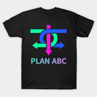 plan ABC,fluorescent color,arrow T-Shirt